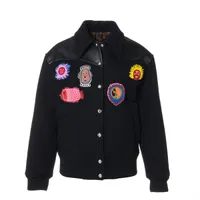 ルイヴィトン 草間彌生 コラボ 23AW ジップアップ パーカー size S ルイ・ヴィトン LOUIS VUITTON ×草間彌生 モノグラム ワッペン