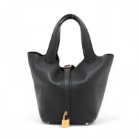 エルメス ピコタンロック18 PM トリヨンクレマンス ブラック ゴールド金具 D:2019年