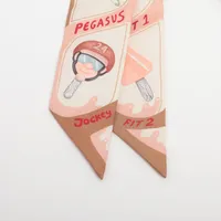 HERMES ツイリー ファニー・アイスクリーム スカーフ シルク ベージュ エルメス ツイリー Funny Ice Cream ファニー アイスクリーム