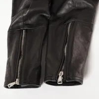 【美品 現行】  ラムレザー テーラード ブラック 38 U.K. ラムレザージャケット （テーラードジャケット