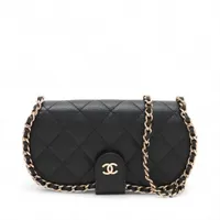 シャネル マトラッセチェーンショルダー アイウェアケース キャビアスキンブラック シャネル マトラッセ アイウェアケース チェーンショルダー ブラック