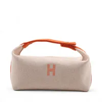 ♥お得なお品♥ブリッドアブラックPM 「ベージュｘオレンジ」トワル エルメス エルメス<br>ブリッド・ア・ブラック PM<br>ベージュ×オレンジ