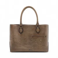 Berluti Calligraphy Toujour Leather Tote bag Khaki A3985967｜Pre