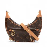 ヴィトン モノグラム ループ M81098 ブラウン RFID反応あり