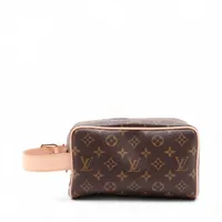 ヴィトン モノグラム イリディセント ドップキット M14034 グレー