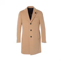 ヴァレンティノ キャメルコート　size46 ヴァレンティノ ウール×アルパカ コート 46 メンズ キャメル 脇部分