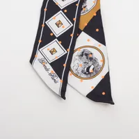 8/16まで　新品　エルメス　ツイリー　コリエドシアン　首輪と犬　シルクスカーフ 楽天市場】≪新品≫エルメス ツイリー 「colliers et chiens