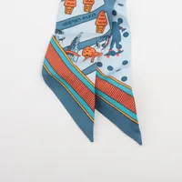 新品　エルメス ツイリー　 新パリの恋人たち HERMES エルメス スカーフ ツイリー 新パリの恋人たち ローズ