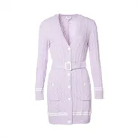 Chanel P72 Viscose Cardigan 34 Ladies' Pink P72177K10414 long