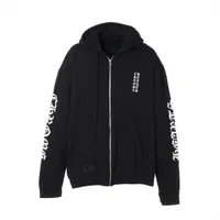 クロムハーツパーカー クロムハーツ パーカー コットン サイズL ブラック ダガージップ