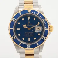 ロレックス サブマリーナーデイト 16613 SS×YG SS×YG AT 青文字盤