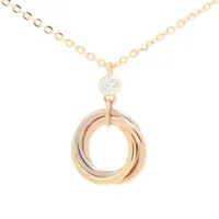 アイファニー ナンバー4 ダイヤ ネックレス 750(YG) 2.6g A2535531