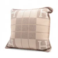 エルメス ブランケット ウール×カシミヤ ボルドー×オレンジ