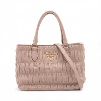 プラダ サフィアーノキュイール 2WAYハンドバッグ ピンク