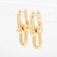 ティファニー オープンハート ピアス 750(YG) 2.6g A3513929｜中古