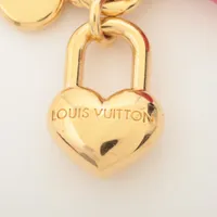 新品ルイヴィトンマイクロチャームＬＶハートM02511レッド ゴールド 新品ルイヴィトンマイクロチャームLVハートM02511レッド ゴールド