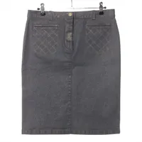 シャネル ココボタン 22A ポリエステル スカート 36 レディース