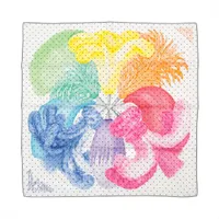 エルメス　カレ90 ジャングルラブ　レインボー　新品未使用 エルメス カレ90 スカーフ シルク マルチカラー JUNGLE LOVE