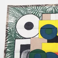 エルメス カレ90 CAVALIER EN FORMES スカーフ シルク ホワイト