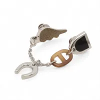 エルメス シェーヌダンクル パンク ブローチ 925 13.6g シルバー 安全