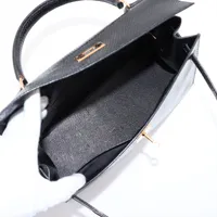 エルメス ケリー32 セリエ リザード ブラック ゴールド金具 ○Z:1996年