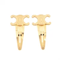 ヴィトン M01442 バレッタLVバックステージ AK2243 ヘアクリップ GP×革