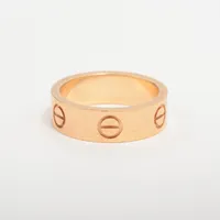 カルティエ　ラブリング　50 au750 カルティエ ラブ リング 750(PG) 6.6g 50 A3990938｜中古