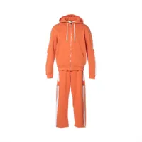 エルメス 21SS コットン セットアップ L/M メンズ オレンジ  11-5739 11-5741 サイドライン