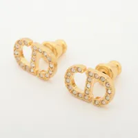 ◇ディオール◇CD Navy/ハート/CDネイビー/ピアス/GP×ラインストーン ディオール CD Navy CDネイビー ピアス(両耳用) GP×ライン