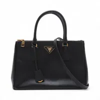 プラダ サフィアーノラクス ハンドバッグ ピンク BN1874 無記名