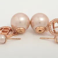 ◇ディオール◇GP×ラインストーン×フェイクパール/ディオールトライバル/ピアス ディオール Dior Tribales ディオール トライバル ピアス(両耳用