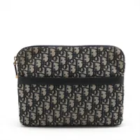 クリスチャンディオール オブリーク サドル キャンバス×レザー