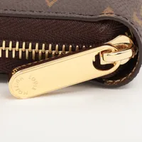 ヴィトン モノグラム ジッピーウォレット M27030 ゴールド ラウンド