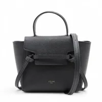 セリーヌ ベルトバッグマイクロ レザー 2WAYハンドバッグ