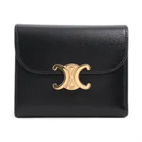 セリーヌ　コンパクトウォレット　トリオンフ CELINE セリーヌ コンパクトウォレット トリオンフ / シャイニーカーフ