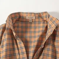 バーバリー ノバチェック コットン シャツワンピース IT36 レディース