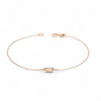 アガット ラブラドライト ブレスレット K10×SV 0.7g A2540681｜中古