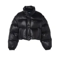 プラダ 19年 ポリエステル×ポリアミド ダウンジャケット 46 メンズ