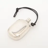 エルメス パフュームボトル チャーム 925×革 シルバー ペンダント