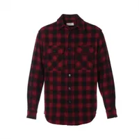 セリーヌ レーヨン シャツ 40 メンズ ホワイト×ブラウン 2C154878D