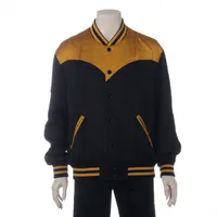 セリーヌ テディ 21SS レーヨン ブルゾン 52 メンズ ブラック