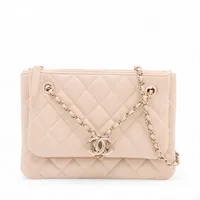 シャネル マトラッセ ラムスキン 2WAYショルダーバッグ ベージュ