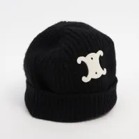◇セリーヌ◇2AA32384D/カシミヤ/トリオンフ/ニットキャップ/帽子 楽天市場】CELINE セリーヌ ニット帽 Triomphe Beanie 2AA32384D