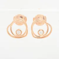エルメス ヴェルティージュ クール ダイヤ ピアス 750(PG) 3.6g