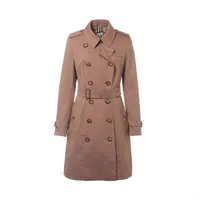 バーバリー ウール×カシミヤ ロングコート 50 メンズ ブラック 8058260