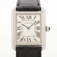 カルティエ タンクソロ SM W5200024 Cartier シルバー文字盤 カルティエ / CARTIER タンク ソロ SM W5200024 シルバー