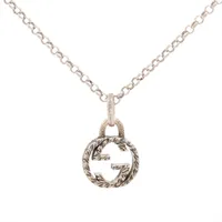 グッチ インターロッキングG アラベスク ネックレス 925 18.1g