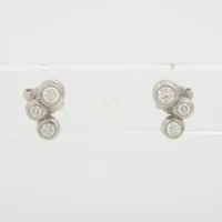 ティファニー ペーパーフラワー タンザナイト ダイヤ ピアス Pt950 7.4