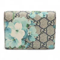 カミーユフォルネ カーフ×アリゲーター コンパクトウォレット ネイビー