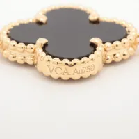 ヴァンクリーフ&アーペル ヴィンテージアルハンブラ 5P オニキス